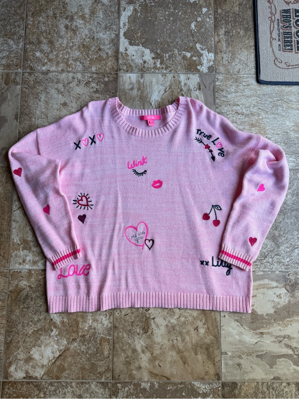 NWOT Lilly Pulitzer Valentines Sweater XL
